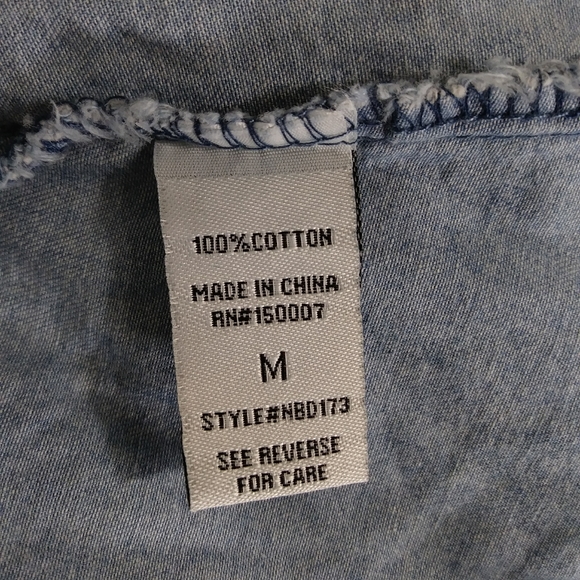 Veveret chambray lighr blue hight low dress - Picture 7 of 7